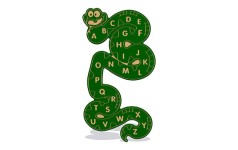 Alphabet Snake Wall Play Panel 19 TC